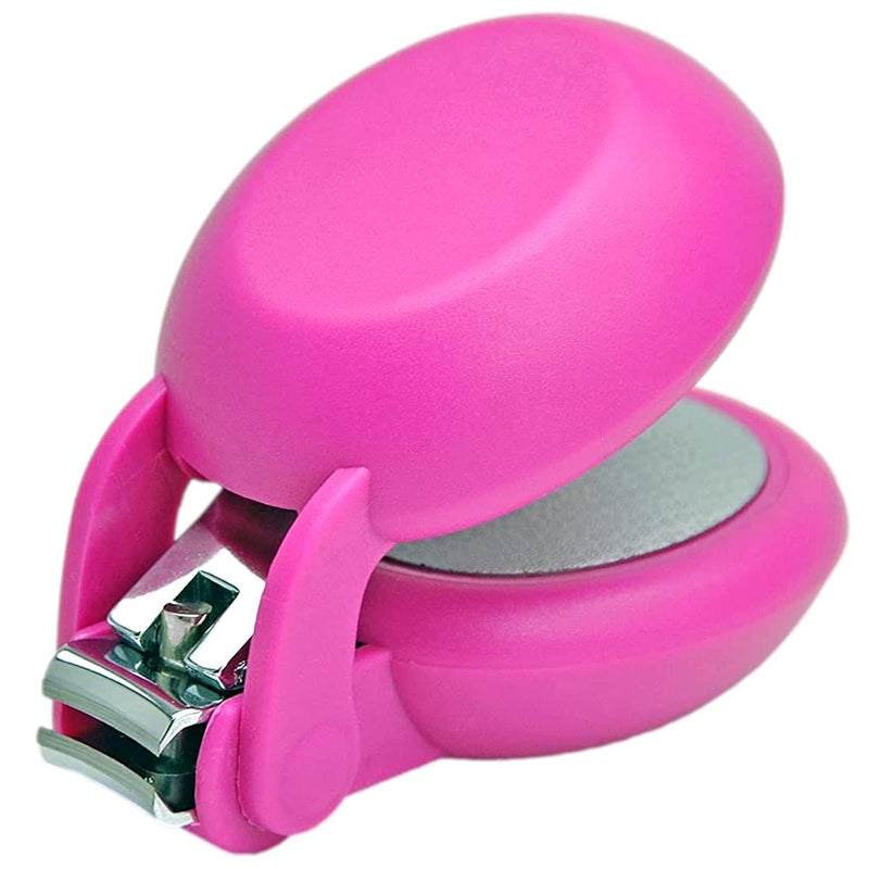 HARAC Special Needs Nail Clippers for Arthritic Hands Senior and Kids Adapted Nail Clipper for Fingernail and Thick Toenail Made in Japan Pink